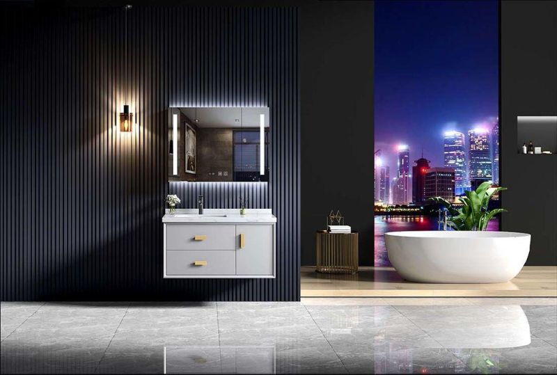 Modern Furniture Bathroom PVC Vanity Cabinet Sanitary Ware