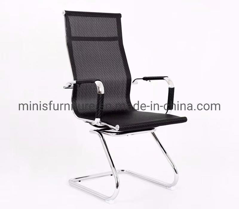 (MN-OC288) White Leather High Back Visitor Non-Movable Meeting Chair Furniture