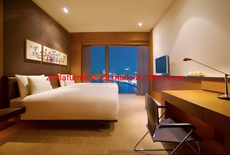 Custom Made High Quality Modern 5 Star Commercial Marriott Hotel Furniture Master Bedroom Set King Size Wooden Bed