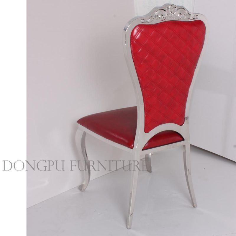 Wedding Banquet Staninless Steel Dining Chair for Home and Hotel