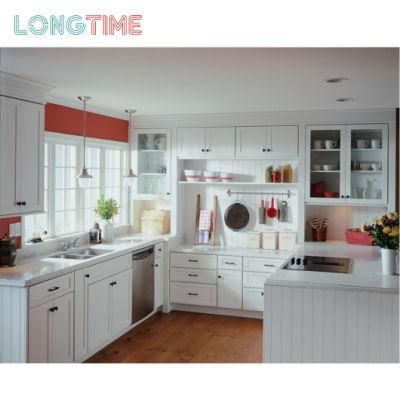 Home Designs Kitchen Furniture Floor Mounted Kitchen Storage Wall Hung Shaker Door Kitchen Cabinets