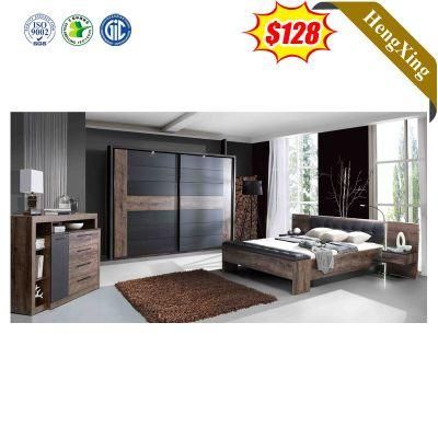 New Modern Design Hotel Home Bedroom Furniture Wooden Melamine King Double Bed Bedroom Set