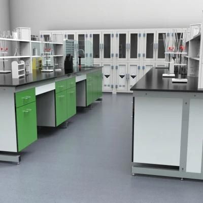 High Quality Wholesale Custom Cheap Biological Steel School Lab Bench, Factory Hot Sell Physical Steel Lab Side Furniture/