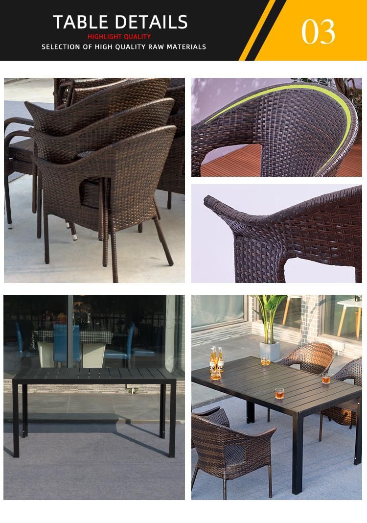 Modern Home/Hotel Courtyard Rattan Lounge Set Garden Outdoor Furniture