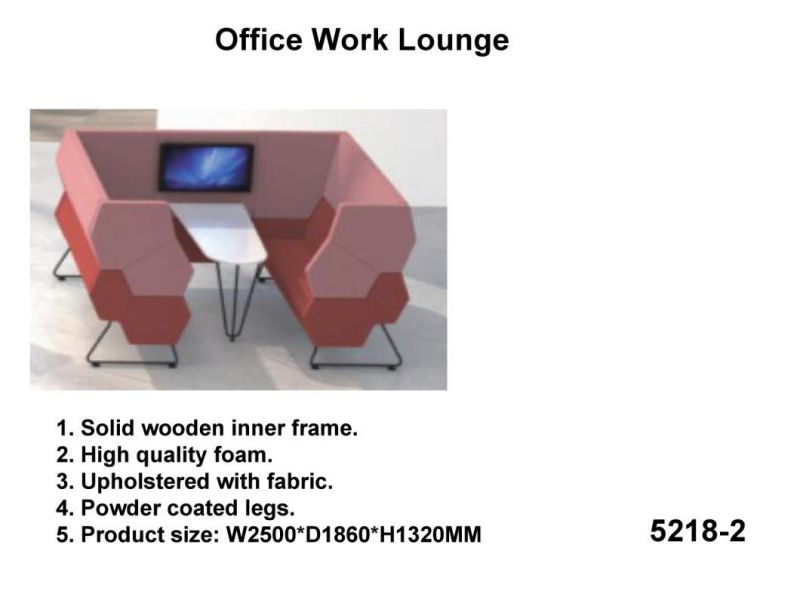 Modern Furniture Soft Fabric Seating Office Work Lounge Acoustic Seating & Booths