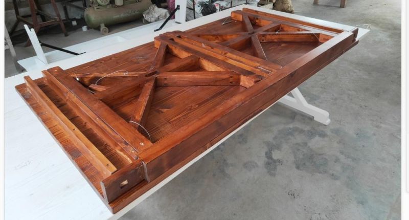 Modern Farmhouse Banquet Trestle-Style Farm Table