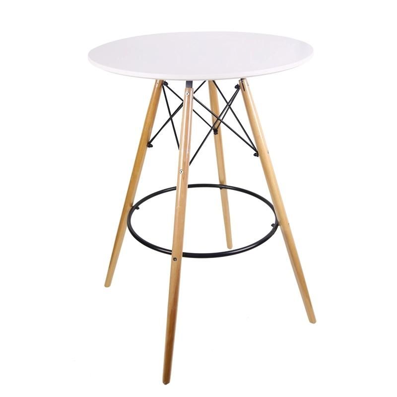 Modern Style Round Cafe Restaurant MDF Top Dining Bar Tables