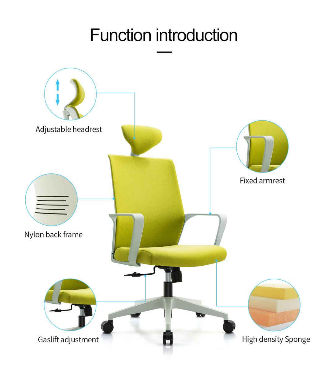 Ergonomic White Task Gaming Visitor Staff Worker Executive Rotating Modern Mesh Chair Office Plastic Wholesales Furniture