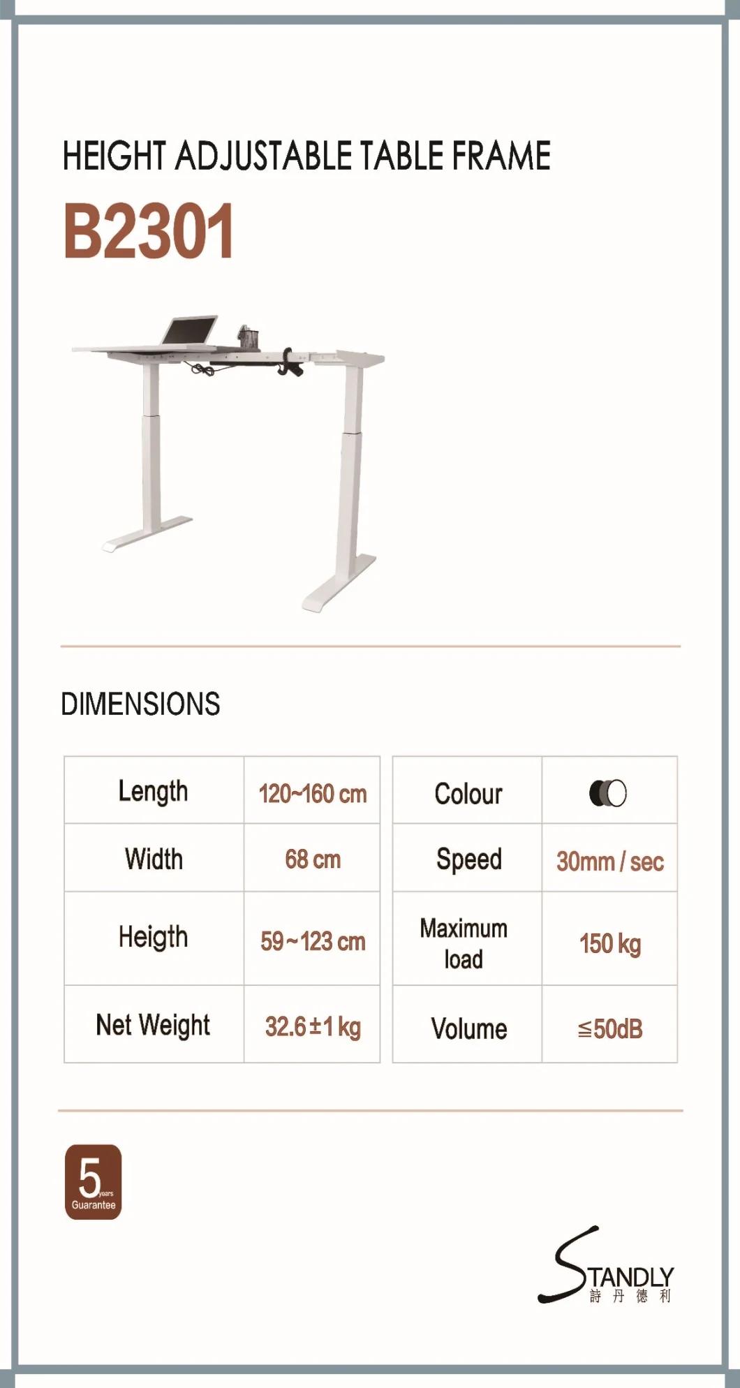 Electric Lift Table Standing Computer Desk Home Desk Office Desk Mobile Desk Bedroom Learning Desk Height Adjustable Table with Single Motor