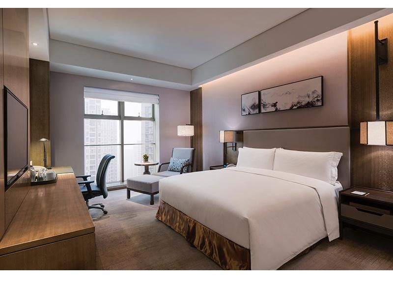 Hotel Suite Room Furniture with TV Headboard and Desk Unit