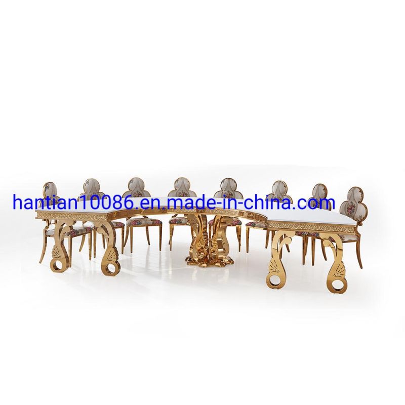 Best Selling Factory Direct Sales New Design Romantic Professional Production LED Dining Table