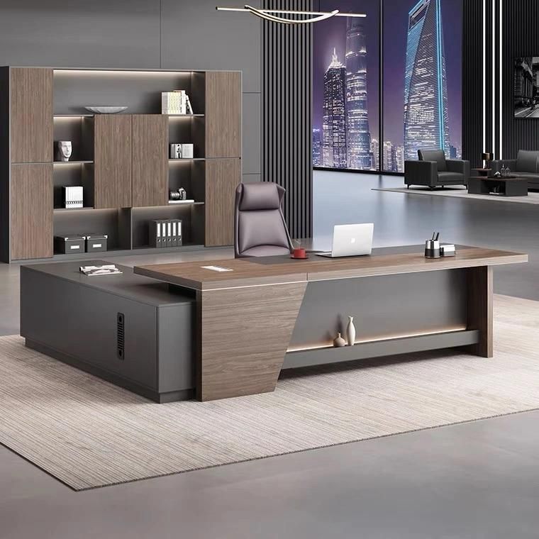 High End Luxury L Shape Modern CEO Office Desk (SZ-OD719)