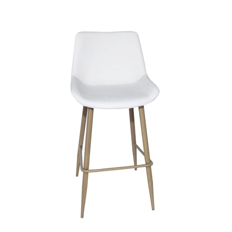 Hot Sale Modern Furniture Bar Stool with Black Metal Legs Chair