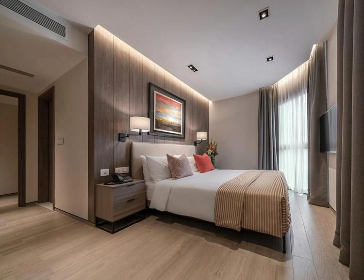 Complete Custom Made Service Modern Hotel Bed Room Set Apartment Furniture Set 5 Star