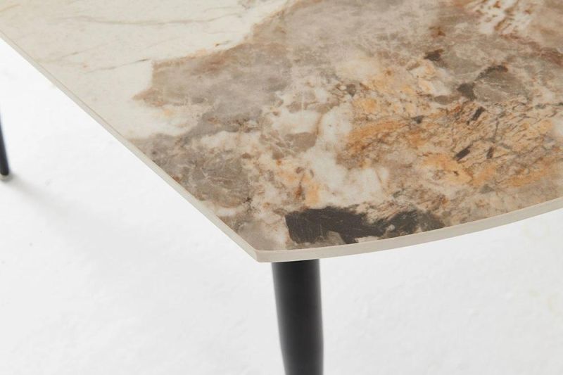 Hot Sale Office Furniture White Round Marble Rock Plate Table