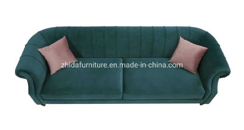 Popular Modern Classic Design Old Style Vintage Fabric Chesterfield Sectional Sofa