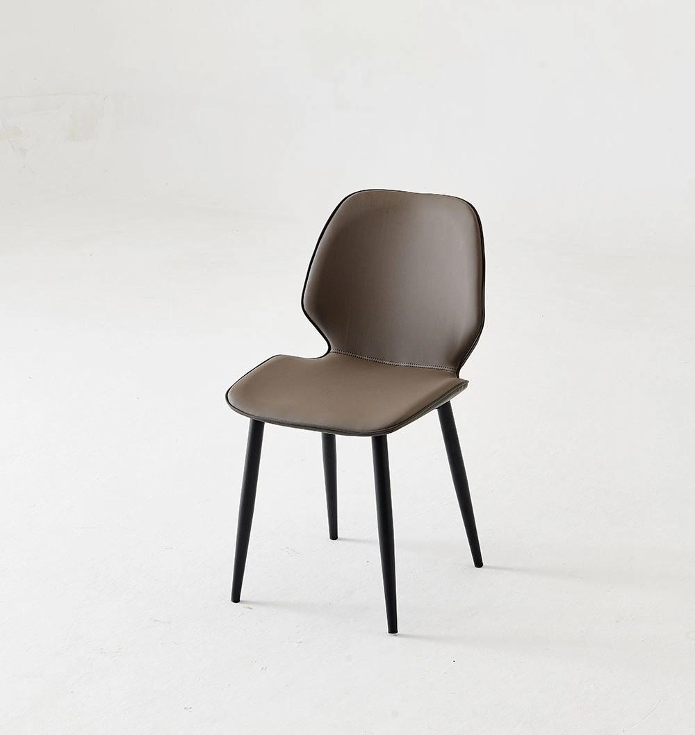 Modern Grey Shell-Shaped Dining Chair