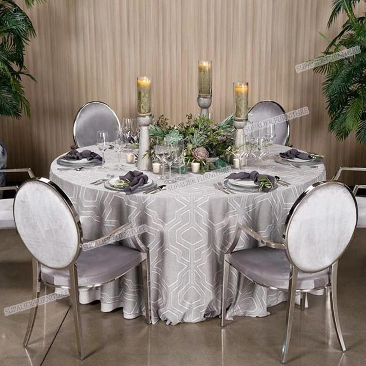 Metal Frame Armrest Dining Chair for Hotel Wedding Event