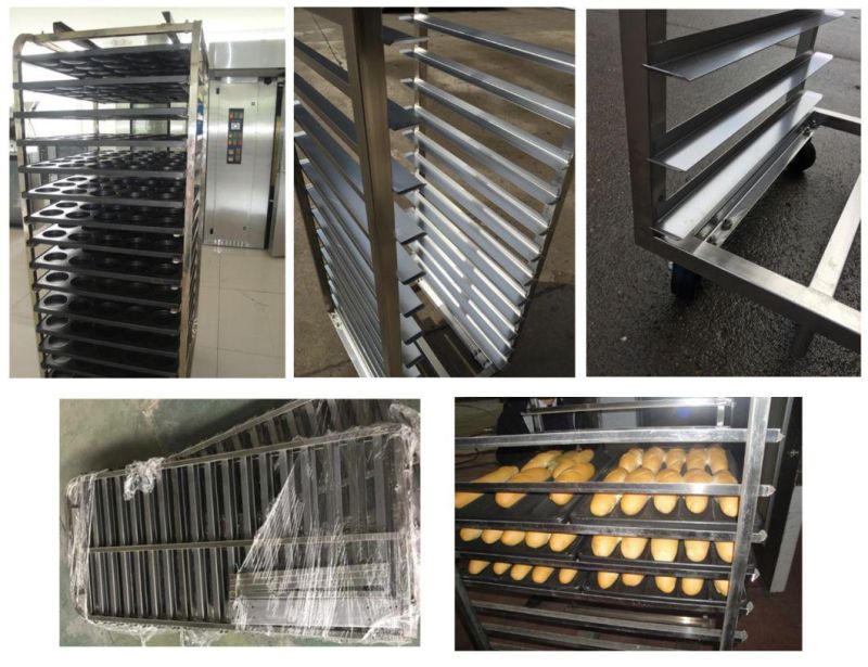 Customized Stainless Steel Bakery Oven Rack Cart Kitchen Plate Storage Rack