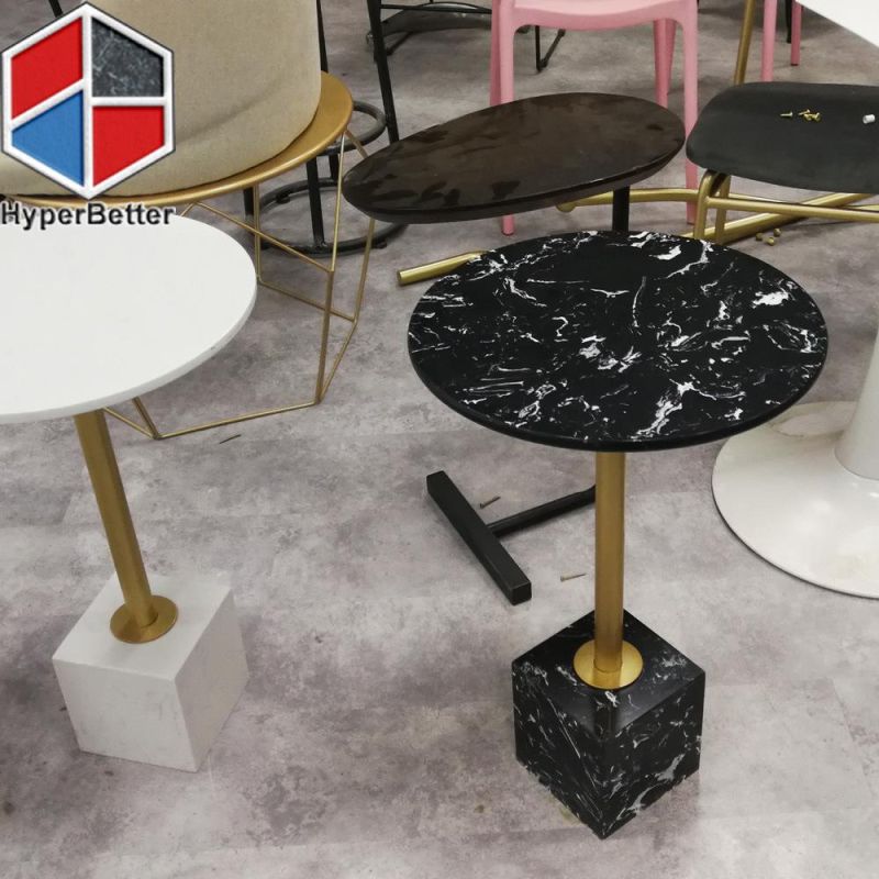 Nordic Design White Marble Base Coffee Tables