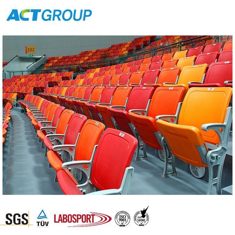 Upholstered Folding Stadium Chair for Stadium, Professional Auditorium Chair Seat, Foldable Gym Chair