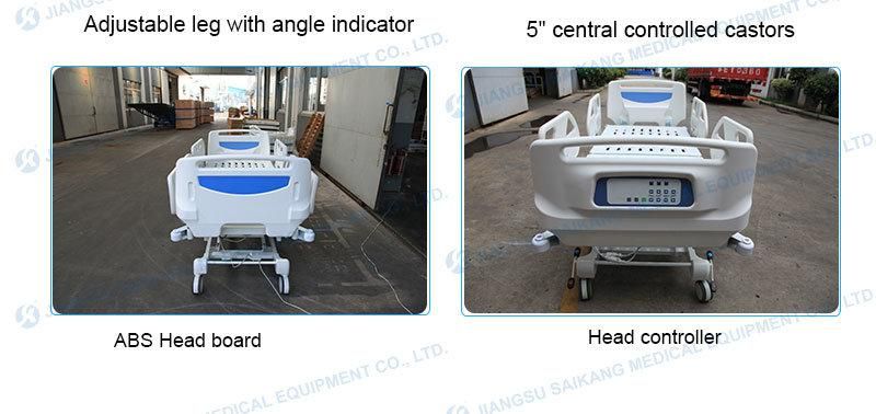 Sk001-10 Patient Function Electric Modern Hospital Care Bed with Motors