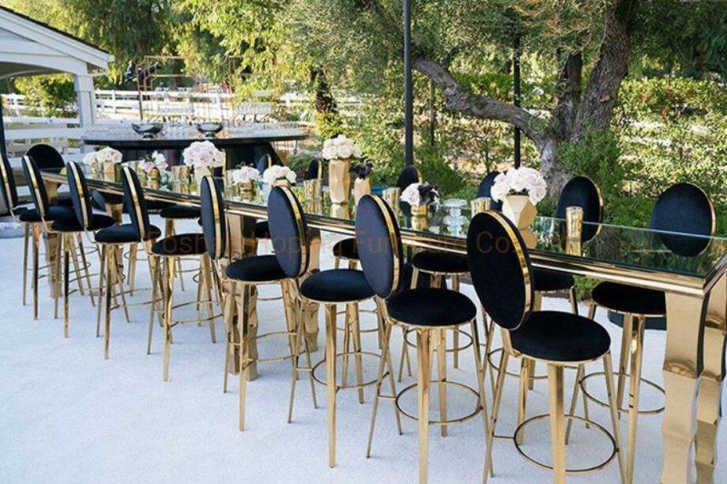 Factory Directly Selling Modern Pattern Flower Back Decoration Gold Stackable Metal Hotel Restaurant Wedding Banquet Chiavari Dining Chair