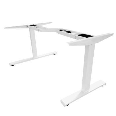 2 Legs Electric Height Adjustable and Rotatable Office Corner Desk L Shaped Desk Office Desk Corner