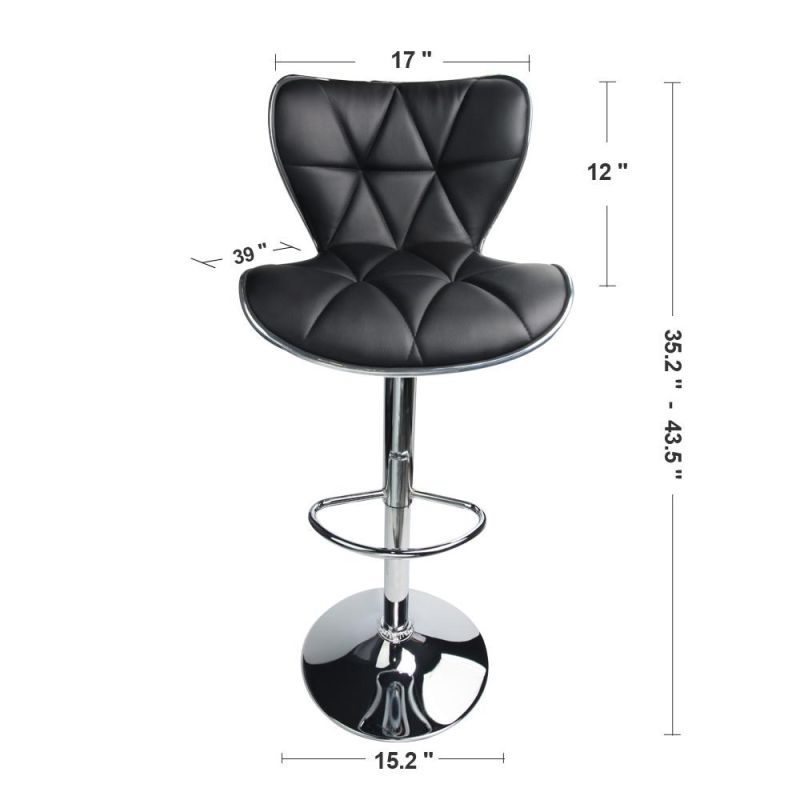 Luxury Nordic Velvet Bar Stool Modern Swivel Adjustable Metal High Counter Bar Stool Bar Chairs Bar Stools for Kitchen Modern Style