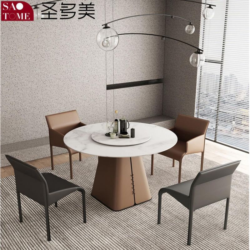 Elegant Unique Tablebase Dining Room Furniture Round Dining Table