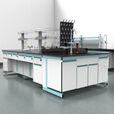 High Quality Wholesale Custom Cheap Hospital Steel Epoxy Resin Lab Bench, Good Quality Good Price Hospital Steel Lab Furniture with Linners/