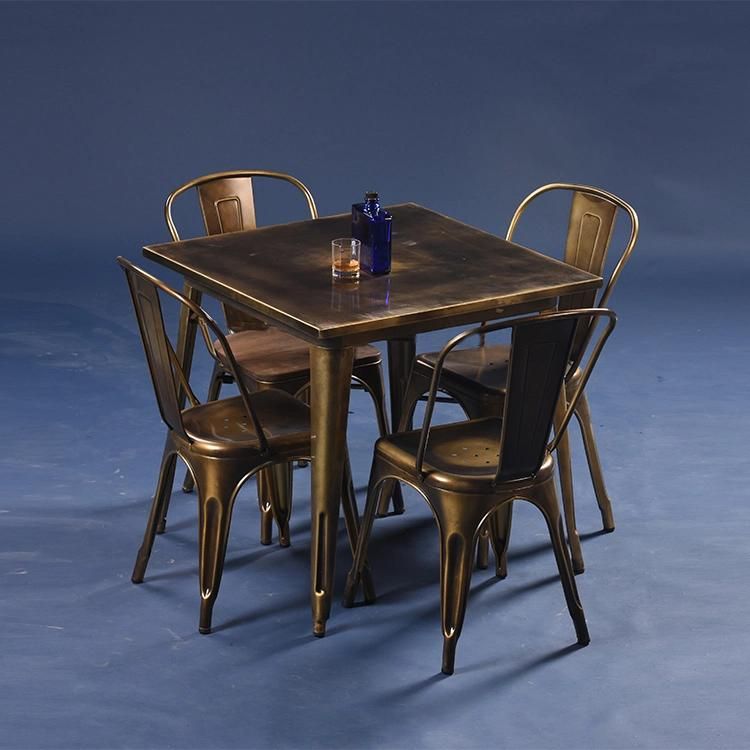 2022 Popular Modern Marble Cafe Furniture Table Chairs Sets