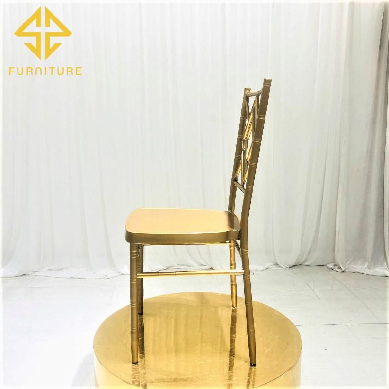 Sawa Cheap Gold Metal Chairs for Event Wedding Banquet