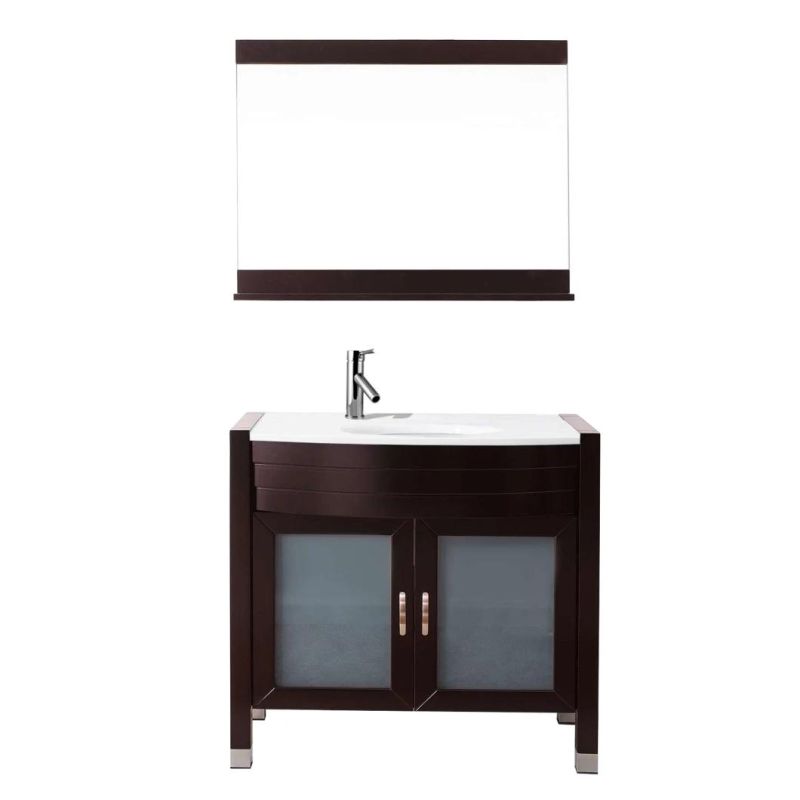 European Simple Solid Wood Floor Type Bathroom Cabinet