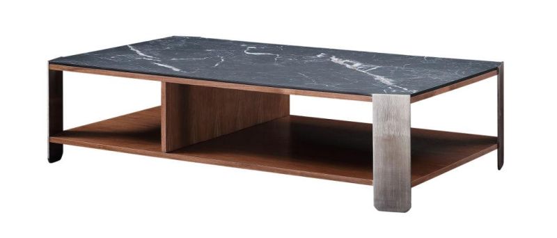 Restaurant Furniture Modern Design Coffee Table with Marble Top