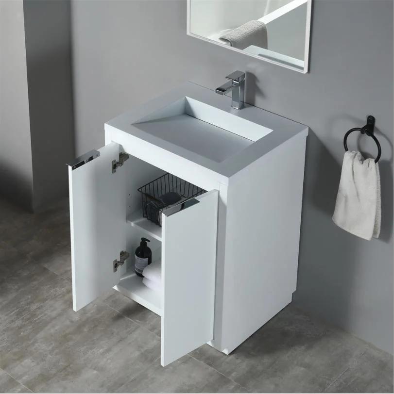 Luxury Modern Bathroom Cabinet with Ceramics Basin