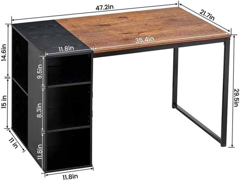 Computer Desk with Shelf for Home and Office