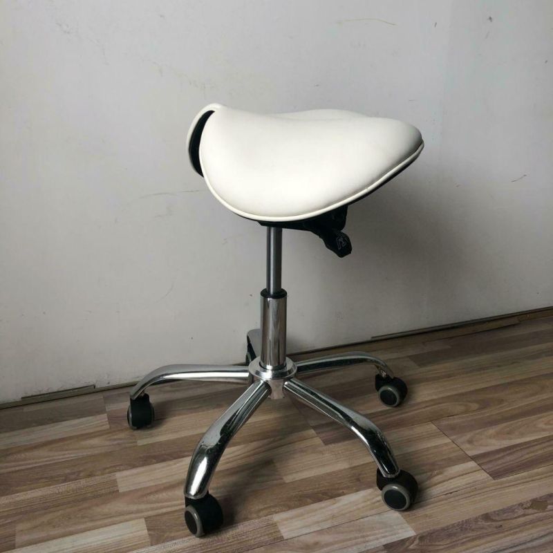 Ergonomic Best Selling Split Two Seat Tilt Saddle Stool Office Chair