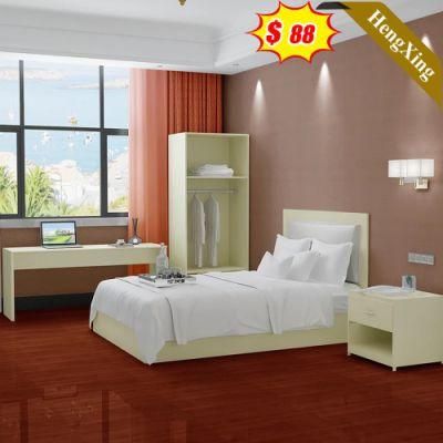 Excellent Design Modern Hotel Bedroom Furniture Set MDF Wood Hotel King Headboard Bed