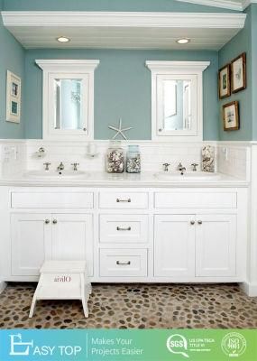 Hot Sale Old Antique Style Design Modern PVC/Lacquer Bathroom Cabinet Bath Vanity with Mirror