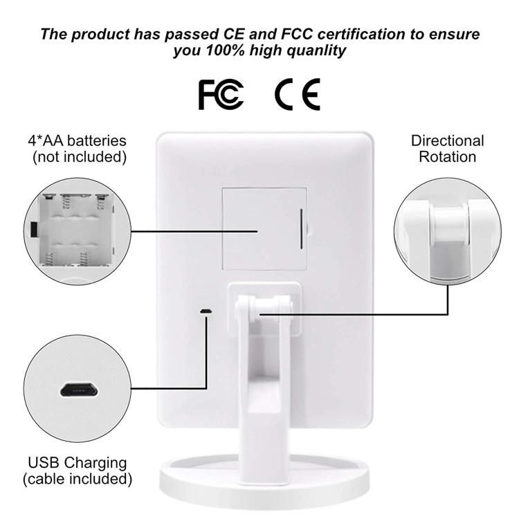 Hot Sale One Side Standing LED Vanity Makeup Mirror with Light