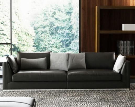 High Quality Factory Sale New Modern Coffee Color Leather Office Sofa Set