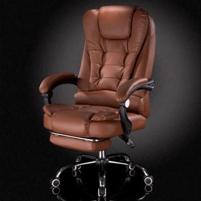 Brown PU Office Chair Ergomic Executive Chair