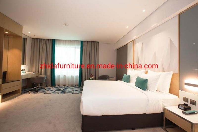 Modern Chinese Style 5 Star Hotel Apartment Standard Villa Home Furniture Living Room Bedroom King Queen Size Bed