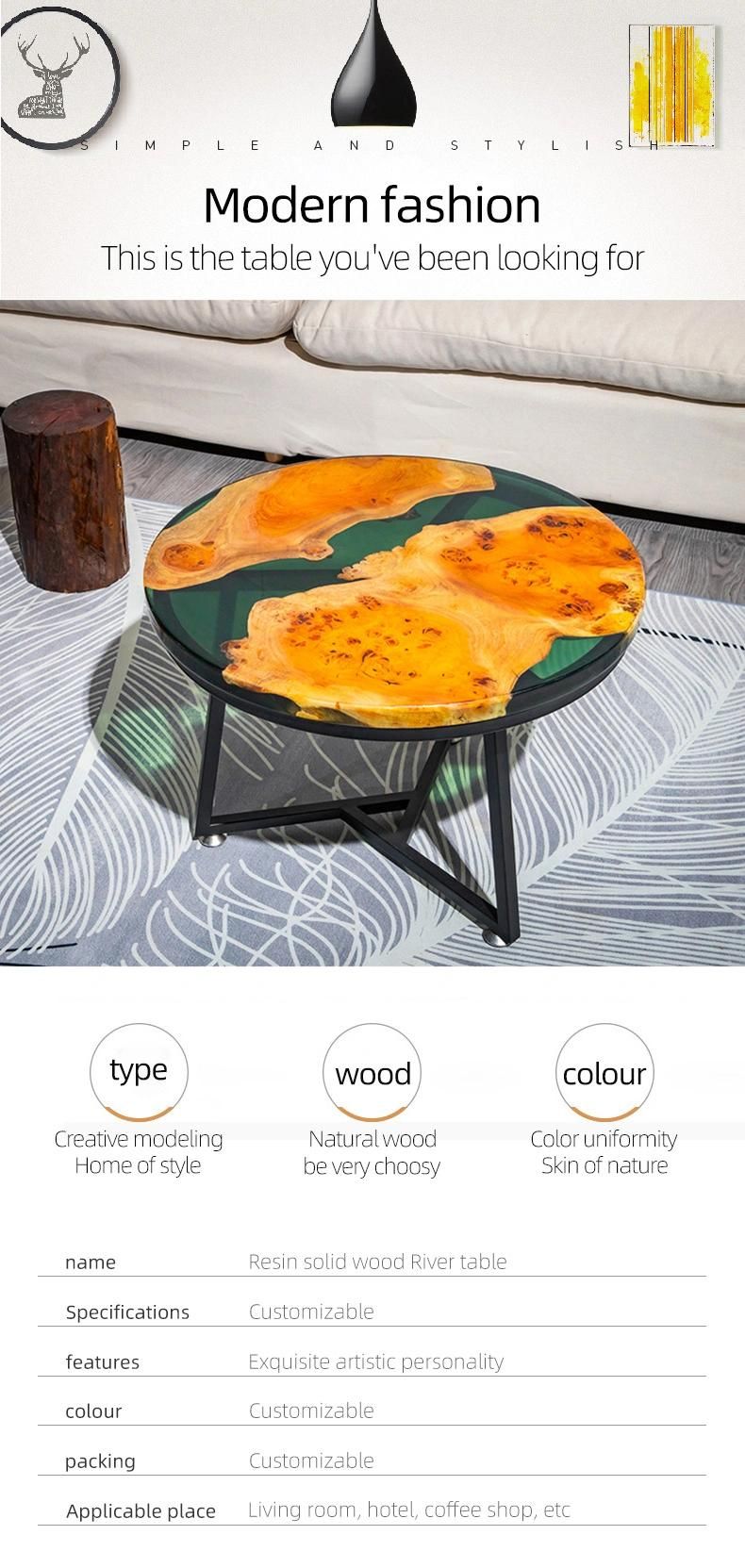 Wholesale Modern Design Furniture Epoxy Resin River Table