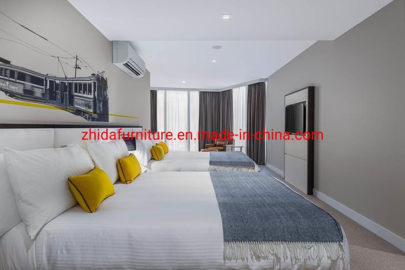 Modern Design Queen Headboard Hotel Apartment Villa Living Room Bedroom Furniture Double King Size Bed