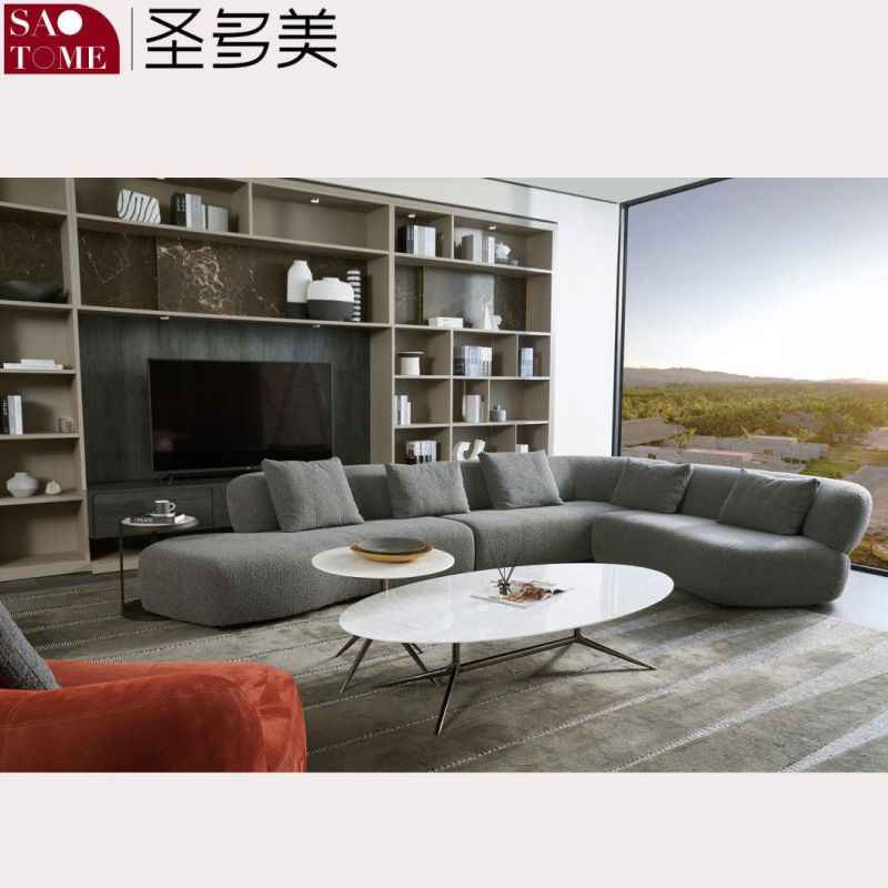 Modern Home Living Room Leather Corner Sofa