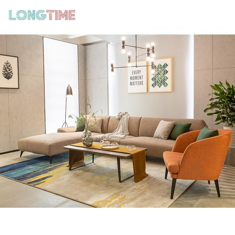 Modern Light Luxury Design Home Living Room Furniture Fabric Leisure Sofa