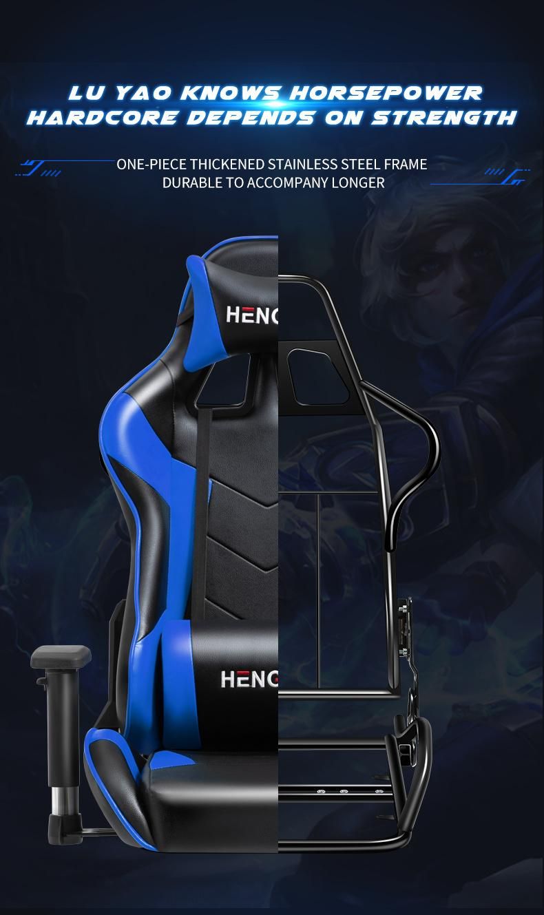 Custom Logo High Quality Wholesale Fast Delivery OEM Anji 7 Point Massage Electronic Gaming Race Chair Factory From China