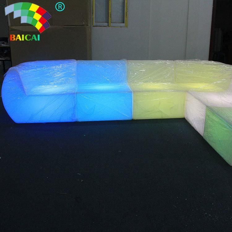 LED Modern Living Room Sofa Set for Bar Nightclub Garden LED Furniture